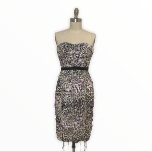 0530 Plenty Flock strapless dress sz 6